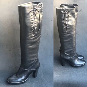 TOD’S lambskin knee high boots